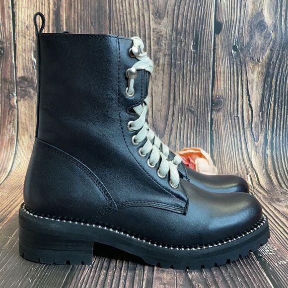 AQ-Jes Black Leather Boots - Picture 8 of 8